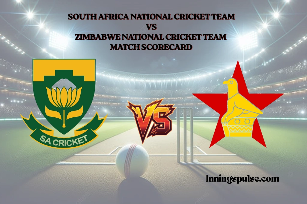 South Africa Vs Zimbabwe Match Scorecard