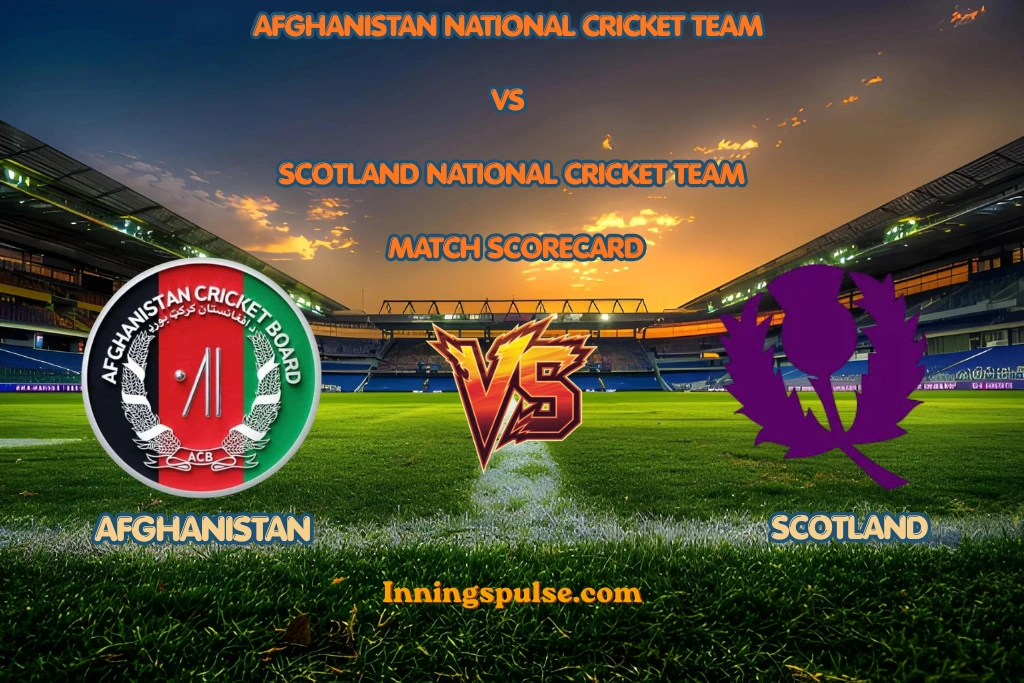 afghanistan national cricket team vs scotland national cricket team match scorecard