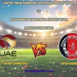 united arab emirates national cricket team vs afghanistan national cricket team