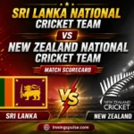 Sri Lanka National Cricket Team Vs New Zealand National Cricket Team Match Scorecard
