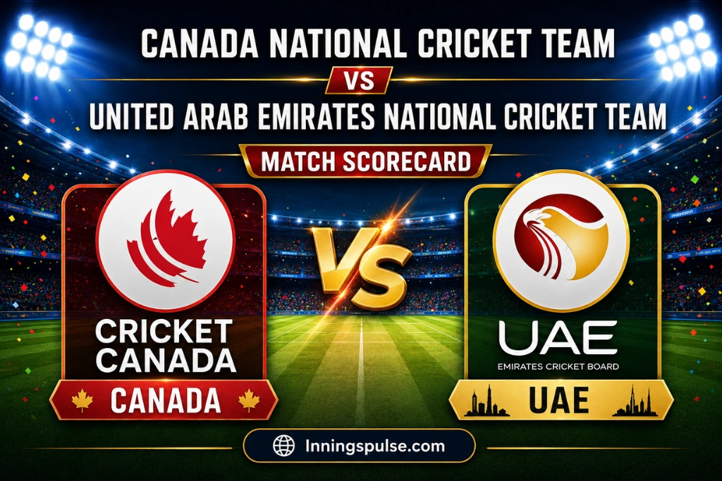 Canada National Cricket Team Vs United Arab Emirates National Cricket Team Match Scorecard: Five-Wicket Win
