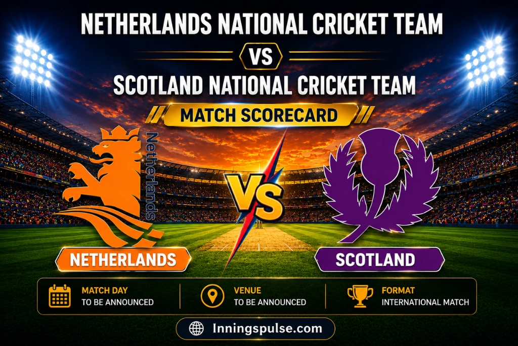 netherlands national cricket team vs scotland national cricket team match scorecard