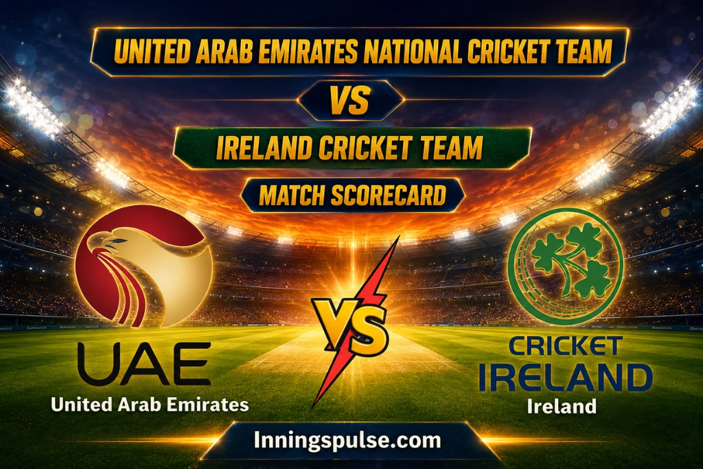 United Arab Emirates National Cricket Team Vs Ireland Cricket Team Match Scorecard: Campher Stuns UAE in Thrilling Series Sweep