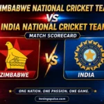 zimbabwe national cricket team vs india national cricket team match scorecard