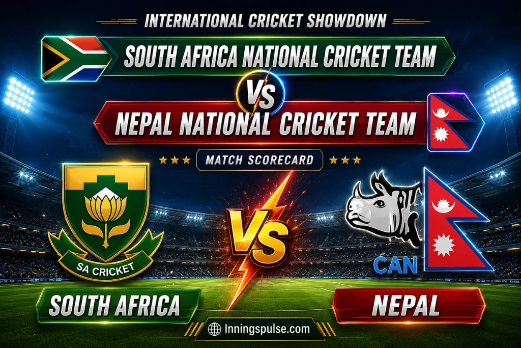 South Africa National Cricket Team Vs Nepal National Cricket Team Match Scorecard: Shamsi’s Heist Stuns Nepal by 1 Run South Africa National Cricket Team Vs Nepal National Cricket Team Match Scorecard: Shamsi’s Heist Stuns Nepal by 1 Run